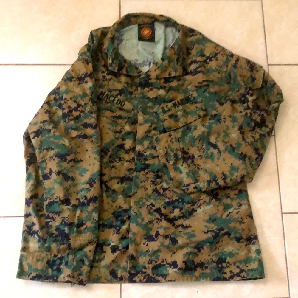 VTG Army Field Blouse, Woodland Camo Unisex, Sz L